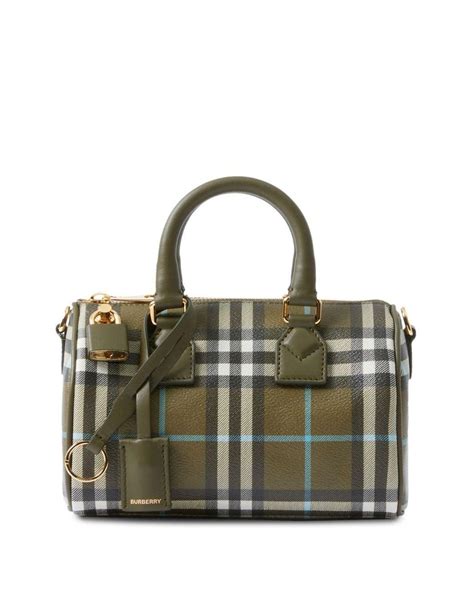 burberry mini grainy leather tb bag|Burberry check mini bowling bag.